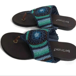 Bay Studio sandals.  Size 6M.  Boho look slip ons